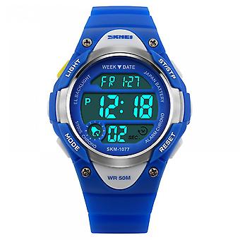 Veeki Boys Girls Sport Digital Watch, Kids Outdoor Waterproof Electronic Watches with LED Alarm StopwatchBlue