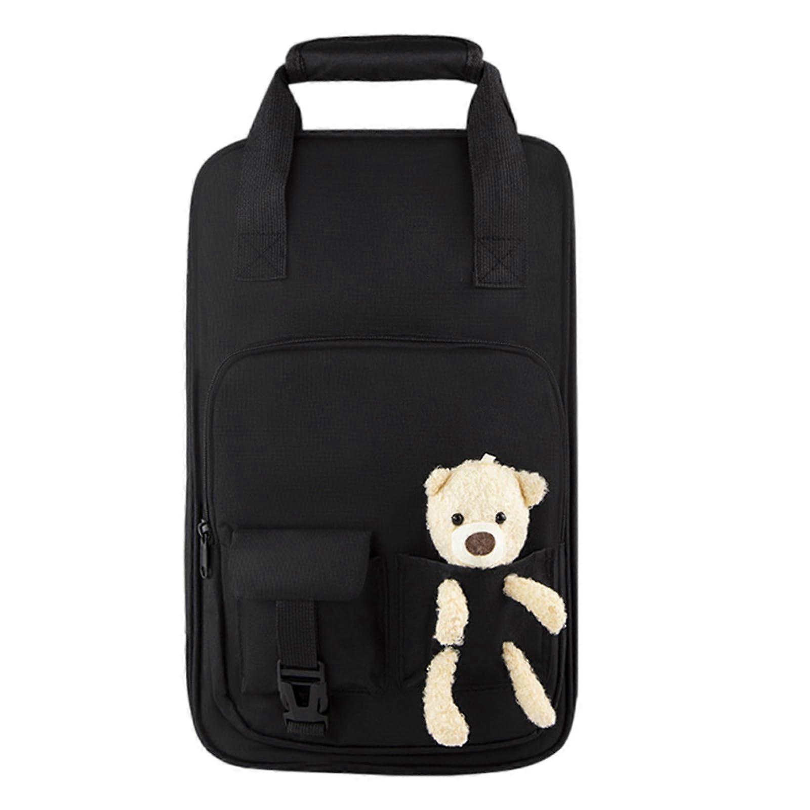 Drumstick Bag with Dual Storage Compartments, Durable Oxford Fabric, Black Case for Drummers