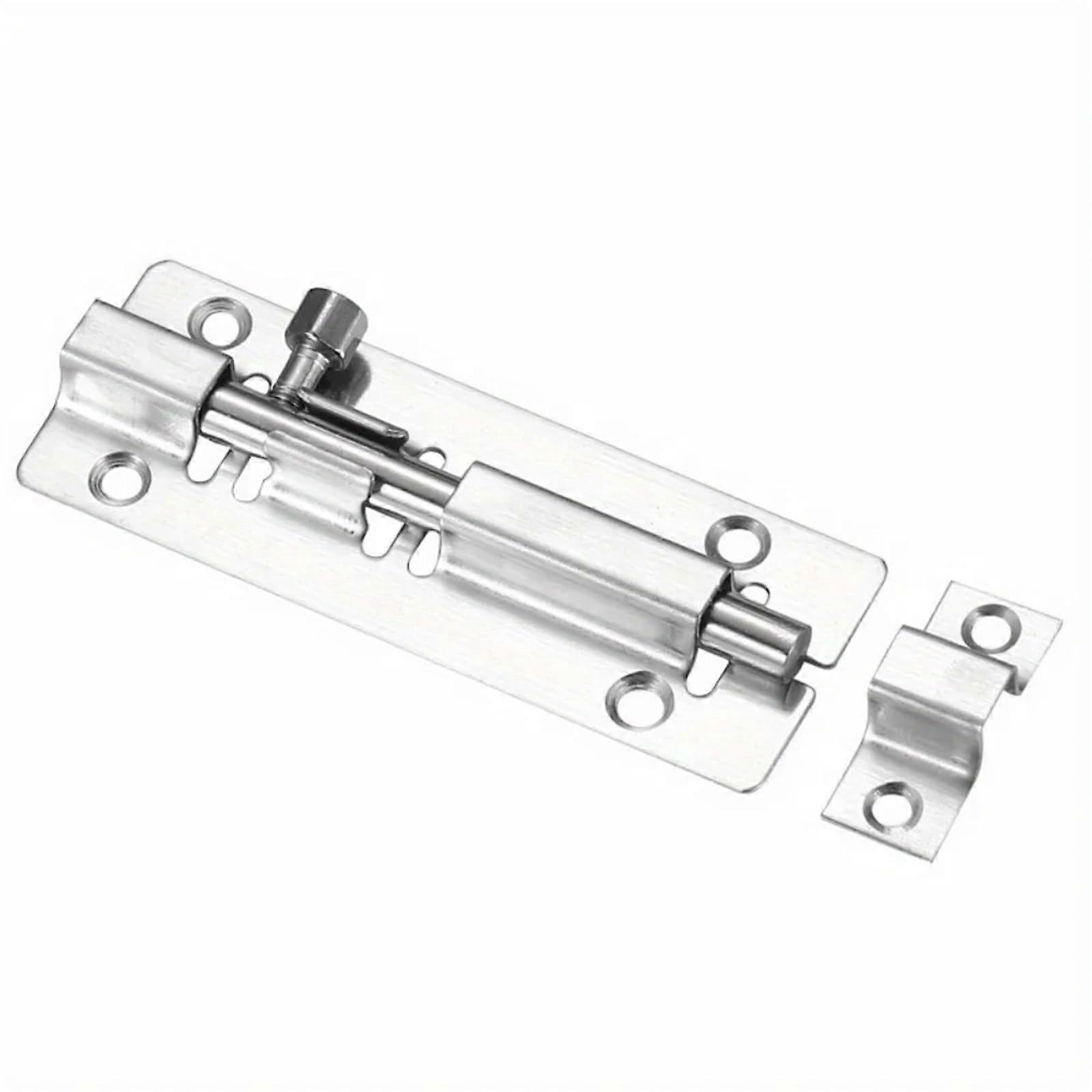 4pcs Stainless Steel Door Latch AntiTheft Lock, SelfLocking Weatherproof for Bathroom and Gate
