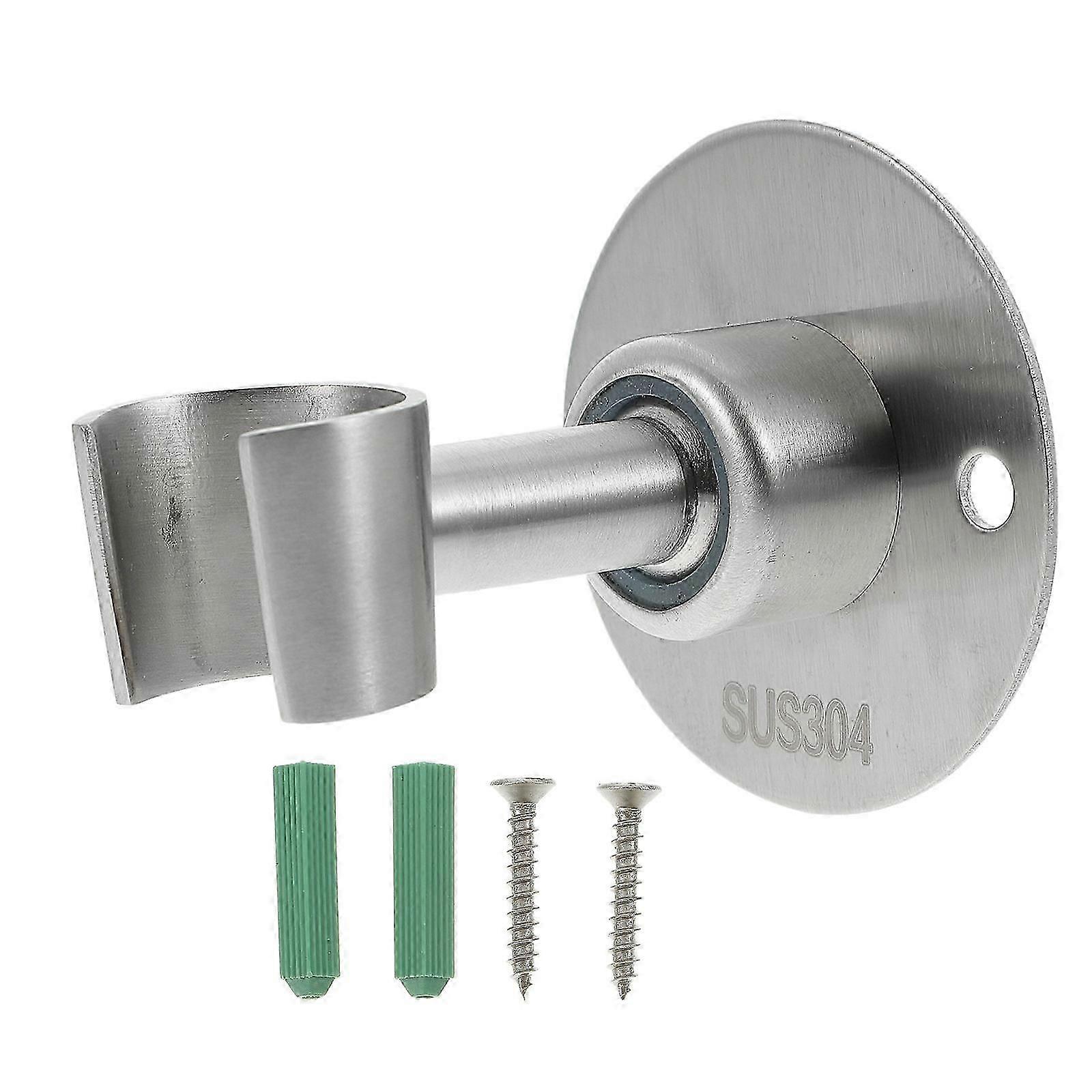 Wall-Mount Shower Head Bracket Stainless Steel Shower Head Holder Adjustable 3Pcs