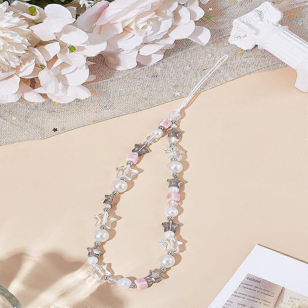 1pc Acrylic Plastic Resin Mobile Straps Star Mixed color 21cm