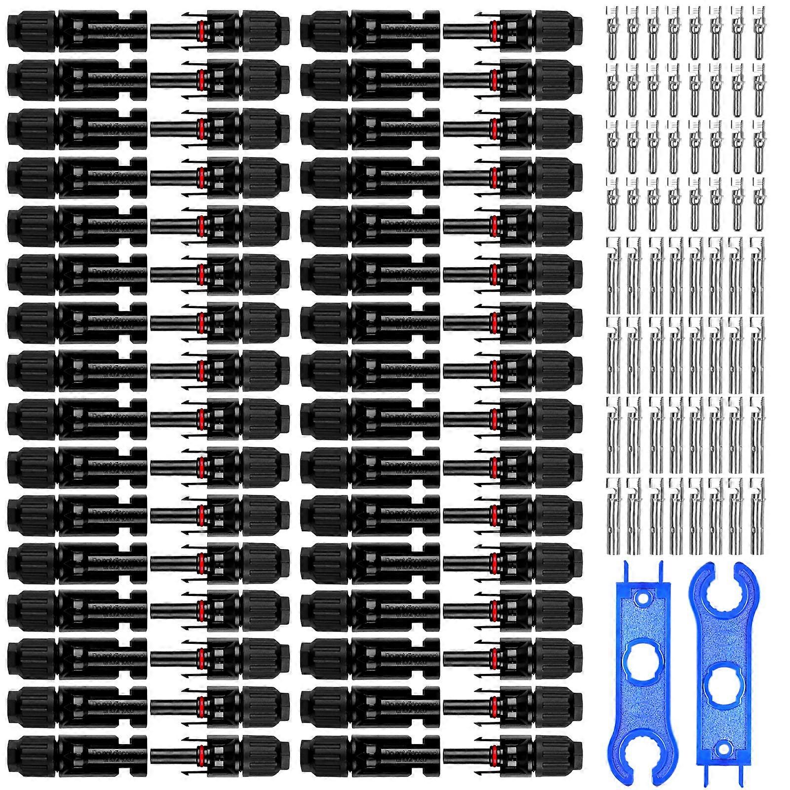 Solar Panel Connectors 32pcs MC4 Set for Secure DC Connections and Fast Installation