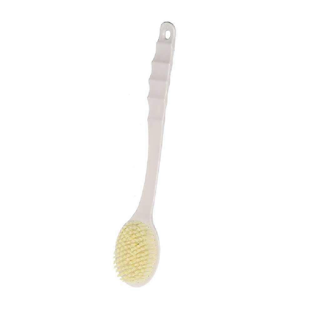 Bath Brush with Long Handle and Soft Bristles, Back Scrubber for Adults, Hanging Storage