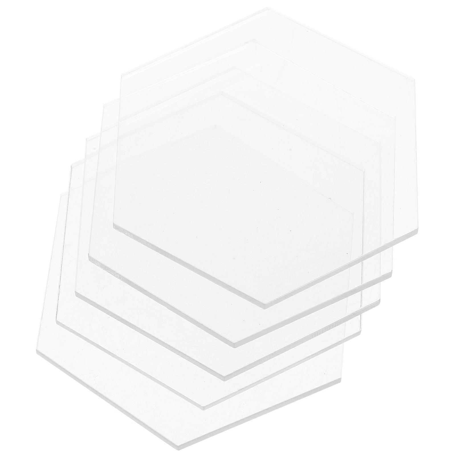 Acrylic Table Cards Transparent Place Cards for Wedding Seating 5Pcs Set