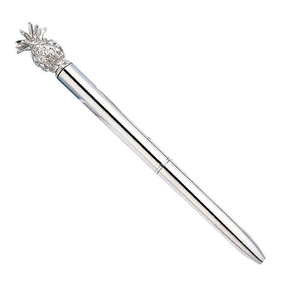 Creative Reflective Metal Pen for Writing with Pineapple Design