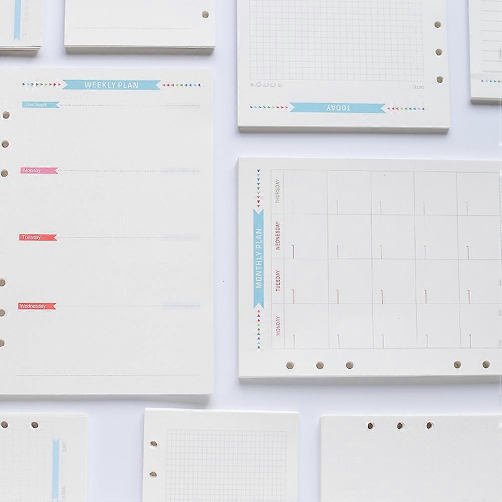 A6 Paper Refills for Office Use with 40 Sheets in Multi Color