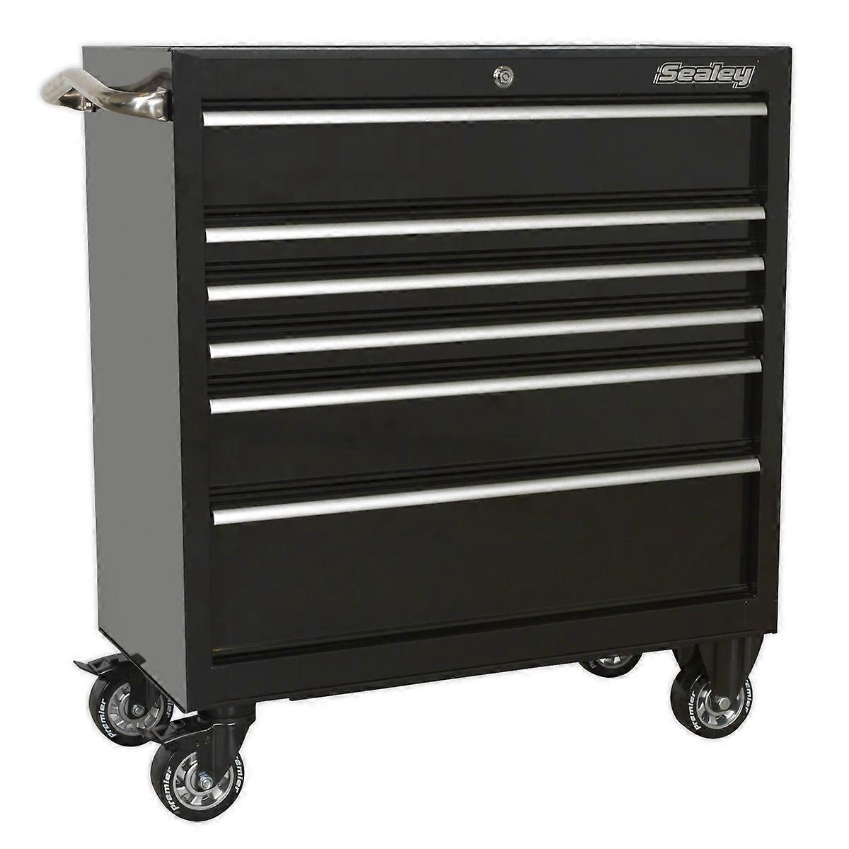 Sealey Ptb93006 Rollcab 6 Drawer 930Mm Heavy-Duty Black