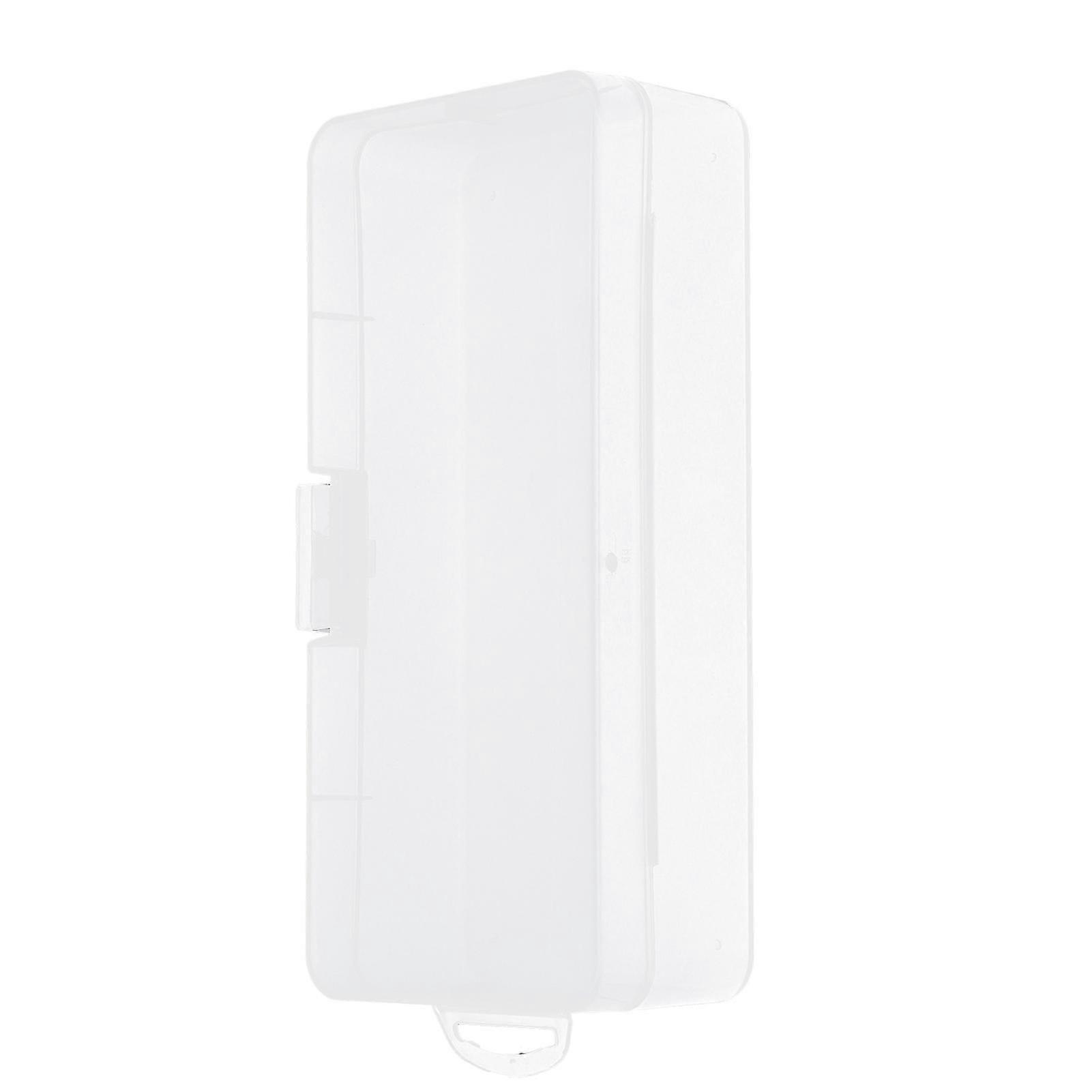 Plastic Storage Box Rectangular Transparent Digital Electronic Accessories Fall Resistant Box with Flip Cover