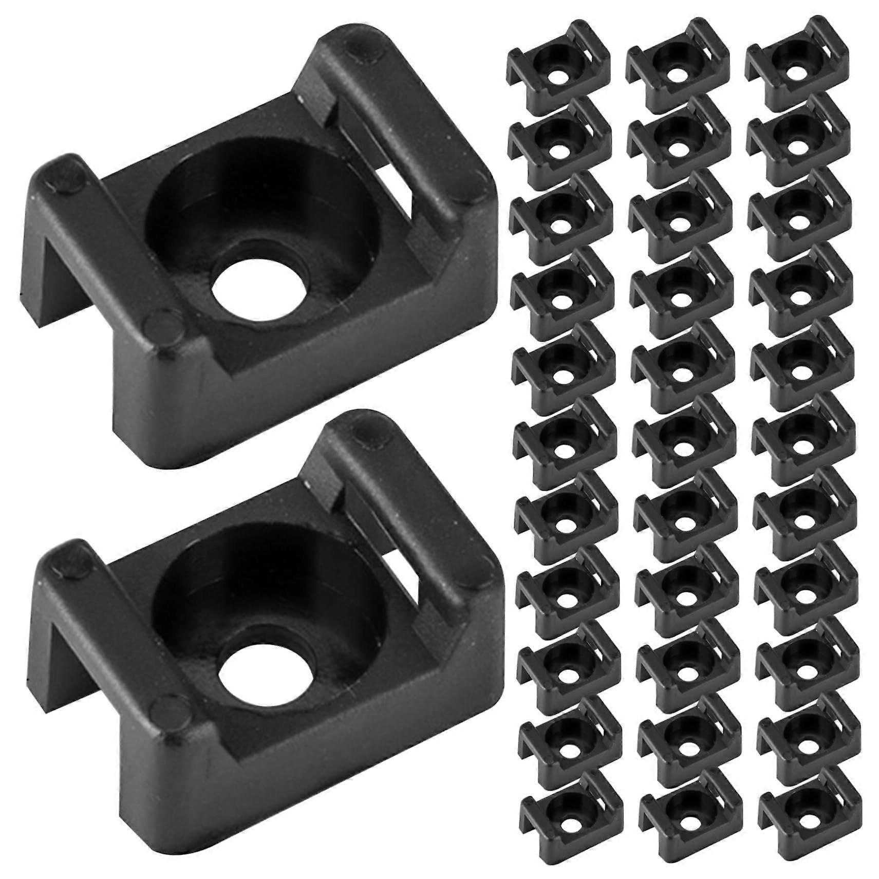 Cable Zip Tie Mounts Saddle Base 100pcs Nylon Clips for Wire Management and String Lights