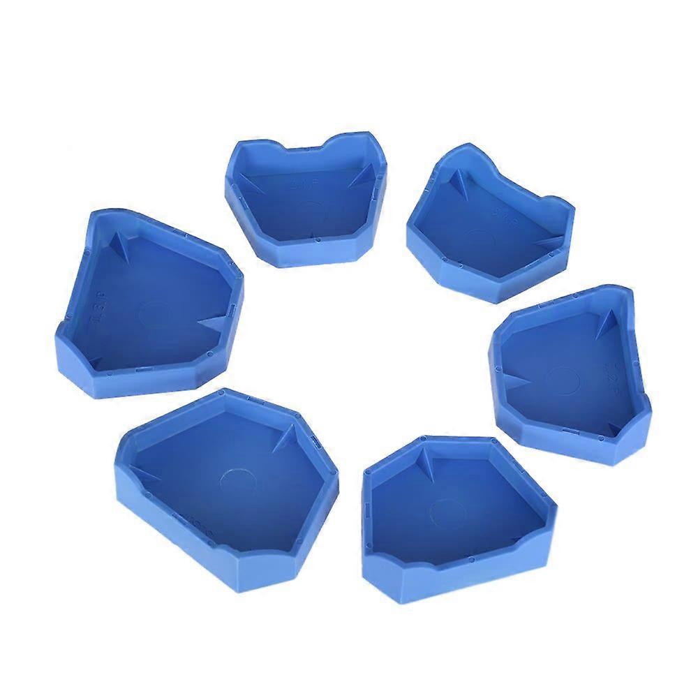 Dental Model Base Set with Three Size Options, Blue Reusable Dental Lab Base Formers Kit