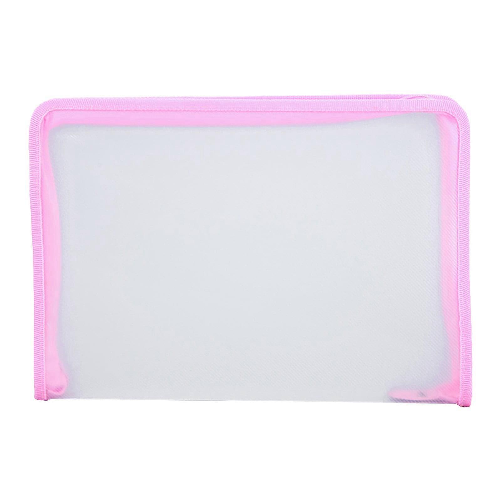 Waterproof Zipper Document Bag, Plastic File Folder with Secure Zip Closure,suitable for A4