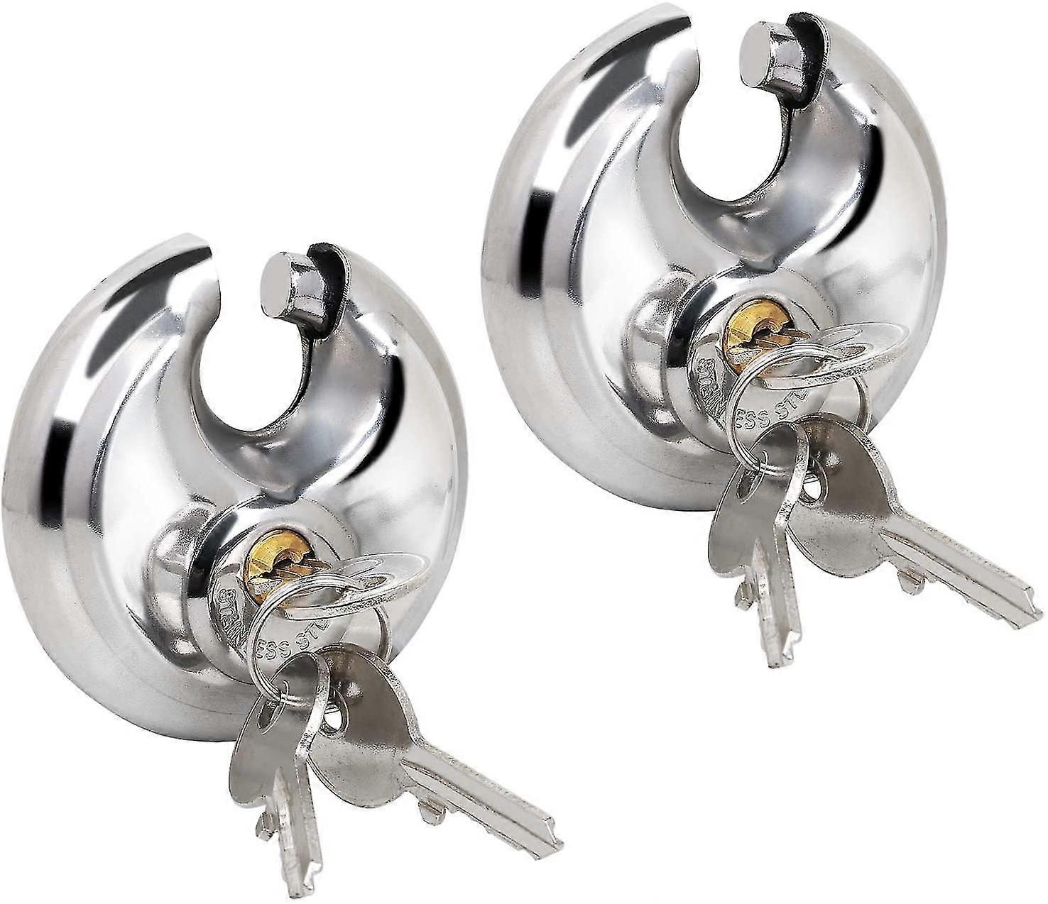 Pxcl 2 Circular Security Padlocks Robust, Circular Padlock With Protected Handles 70 Mm