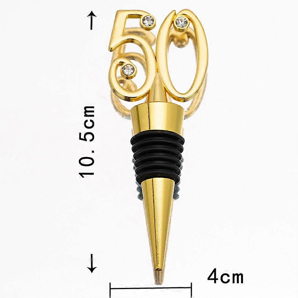 Creative Birthday Sealing Plug for 4Pcs Golden