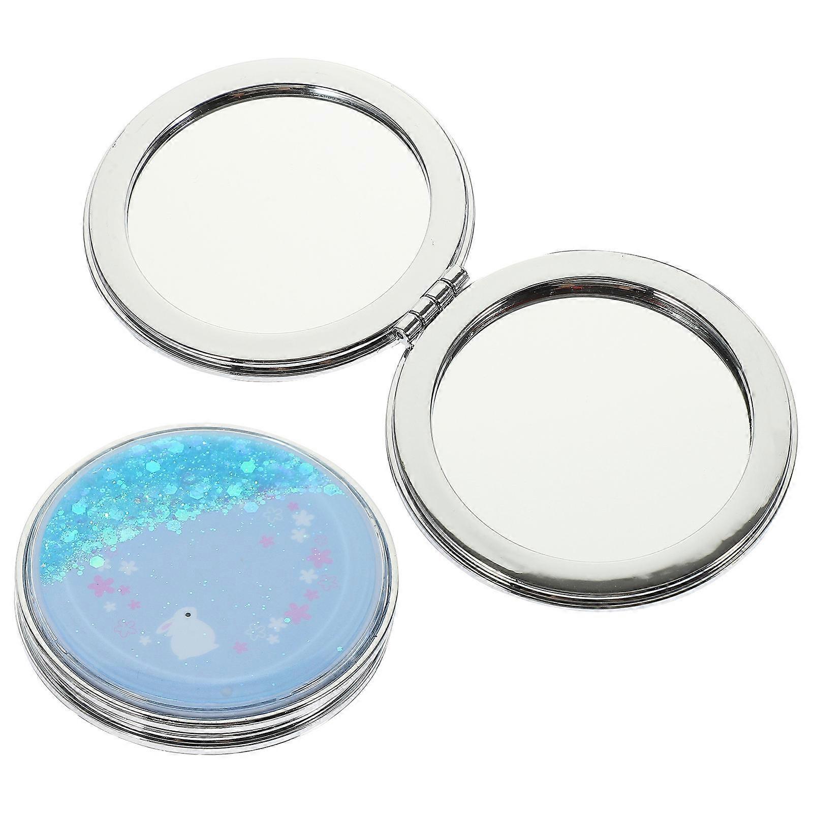 Double Side Mirror Makeup Mirror for Makeup Use 2Pcs Assorted Colors