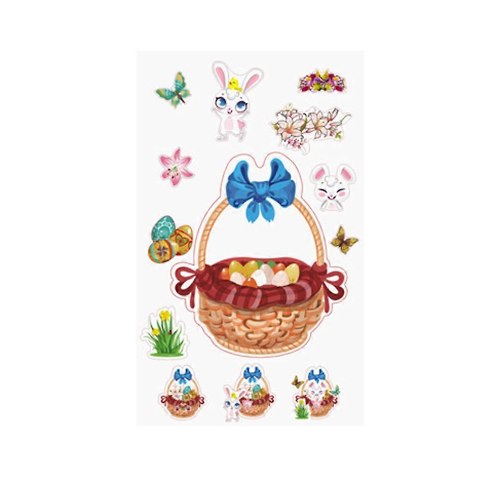 Easter Sticker 16 Sheets Easter Decal Sticker for Rabbit Craft Project Fun