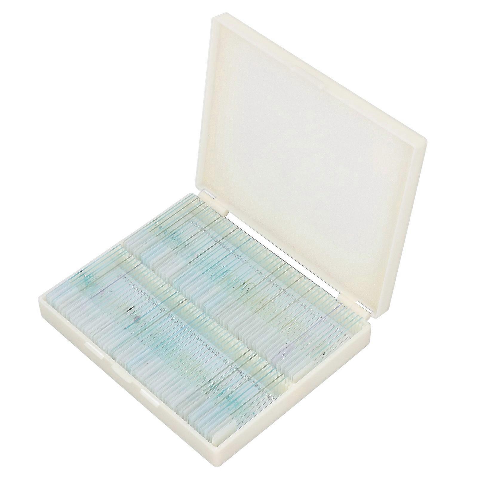 100pcs Microscope Slides Rounded Edge Plants Blank Microscope Slides for Biological Science Laboratory