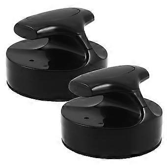 2 stuks blokdrukstaven - Plastic drukbenodigdheden voor thuisknutselen, stempelen, scrapbooking, linosnede, doe-het-zelf kunstprojecten 9,4x9,4 cm zwart