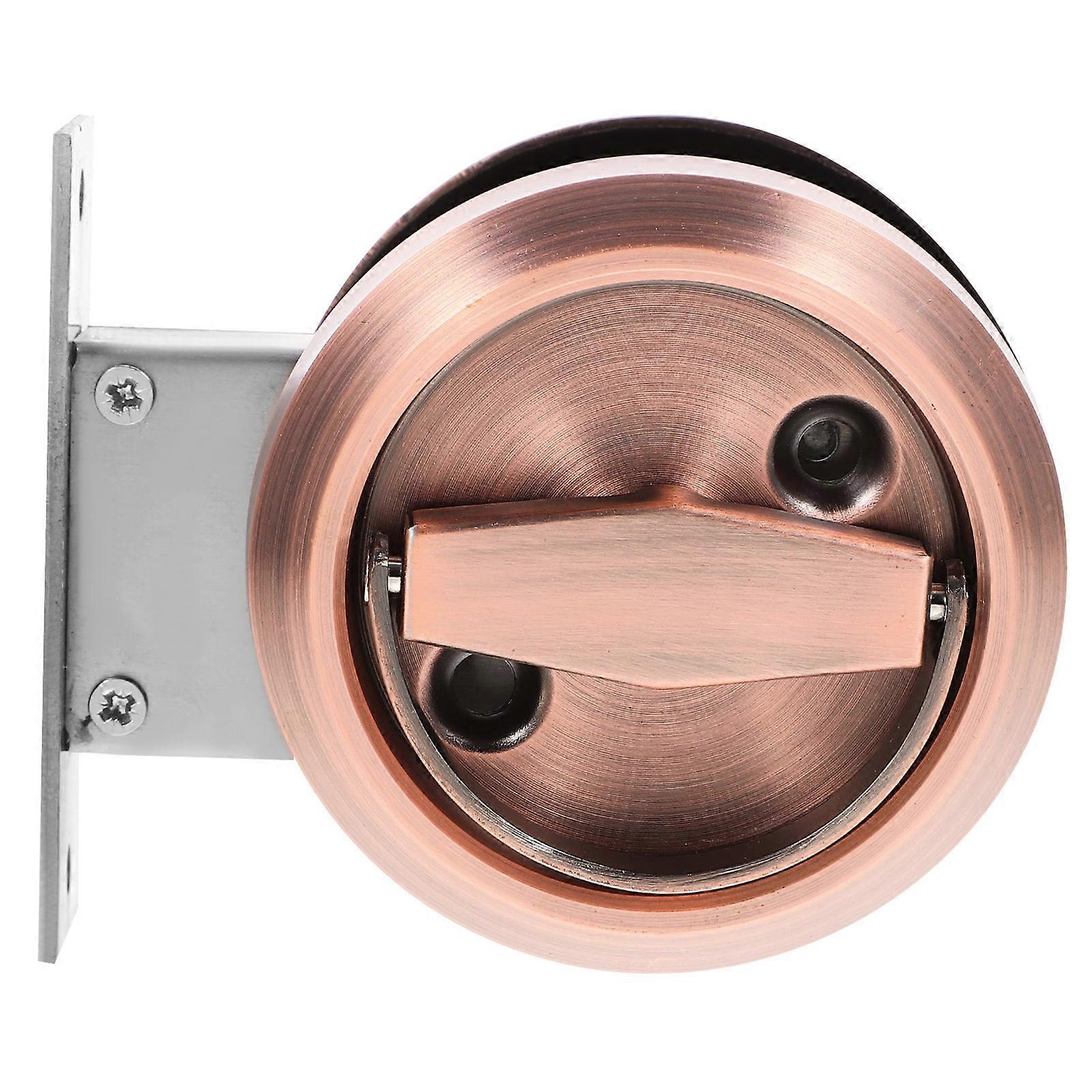 Double-Sided Lock Stainless Steel Concealed Pull Ring for Door 1Pcs Durable