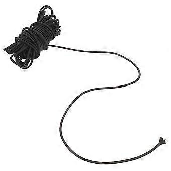 Elastic Bungee Cord for DIY Crafts Round Shoelaces 1 Roll Black