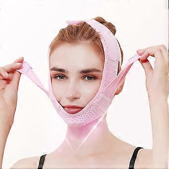 Bande amincissante ultra-mince réutilisable pour le visage, bande liftante, réducteur de double menton, ceinture faciale ajustable pour le relâchement cutané et le lifting du visage en forme de V