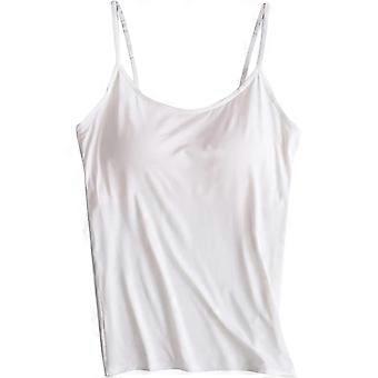 Women Tank With Built-in Bra Adjustable Spaghetti Strap Tank Top Gift For Christmas Birthday New Year