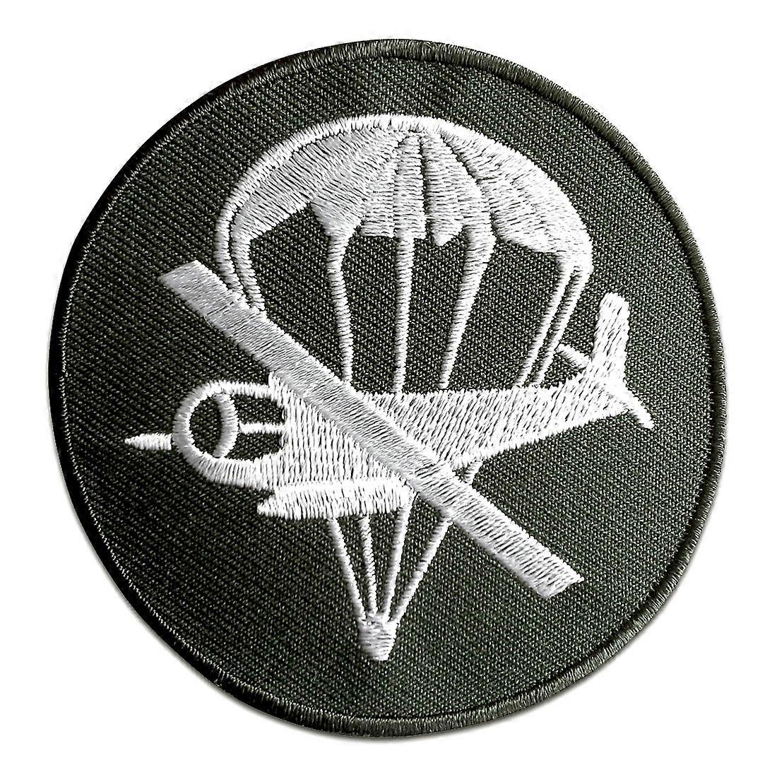 Patch / iron-on patch transport aircraft military green Ø7,4cm patch iron on patch