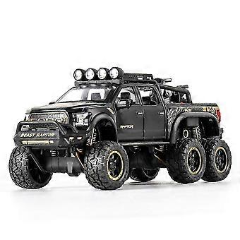 Raptor F150 Big Wheel Alloy Diecasts &amp; Toy Car Model With Sound/light/pull-back Car Toys gift 1:28