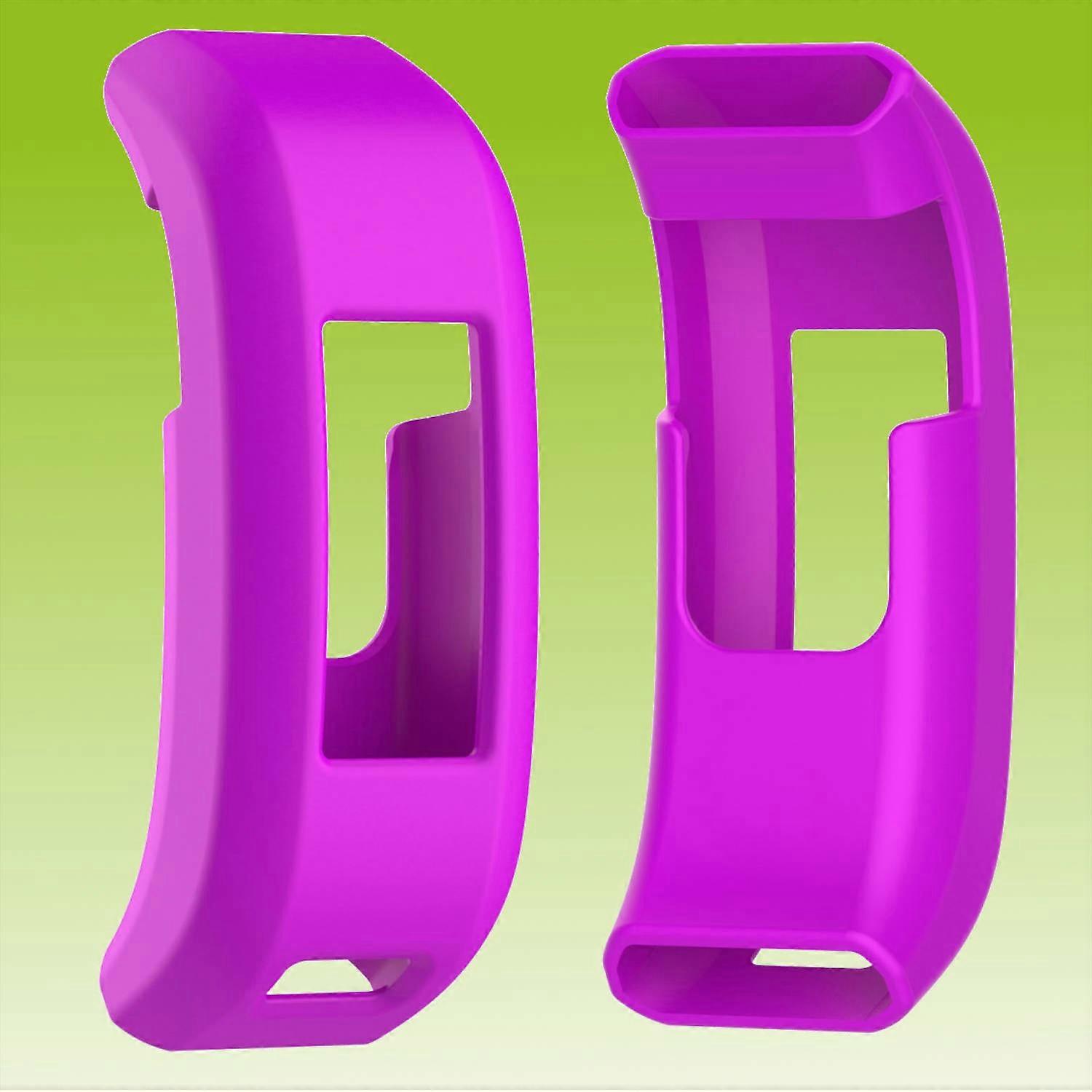 For Garmin Vivosmart HR Plastic Silicone Watch Smart Sport Case Purple New