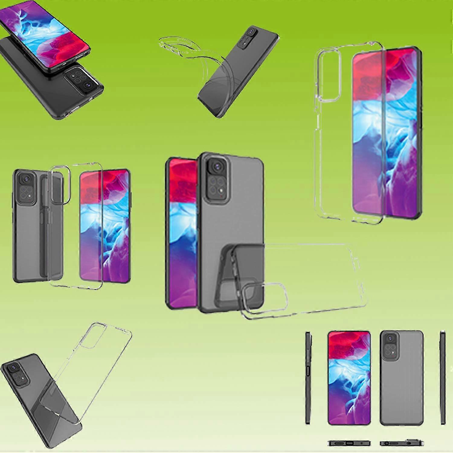 For Xiaomi Redmi Note 11S / 11 4G Silicone Transparent Phone Case Cover