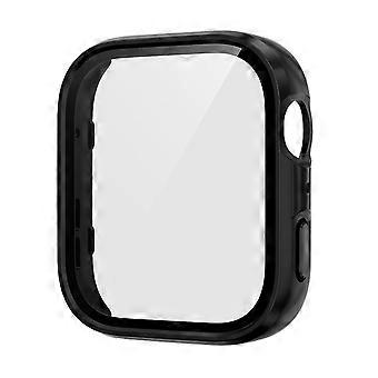 For Huawei Watch Fit 4 Plastic Watch Case + Tempered 9H Hard Glass Black
