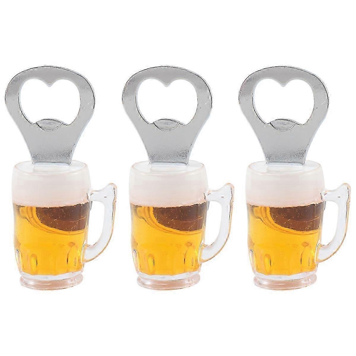 Creative Portable Cup Shape Bottle Opener, 3Pcs