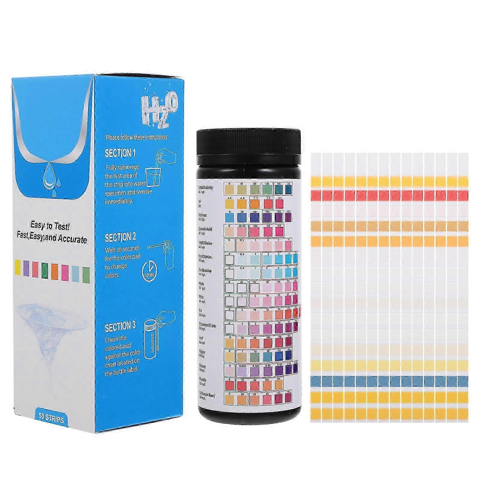 Water Quality Test Water Testing Tool for Pool 50Pcs