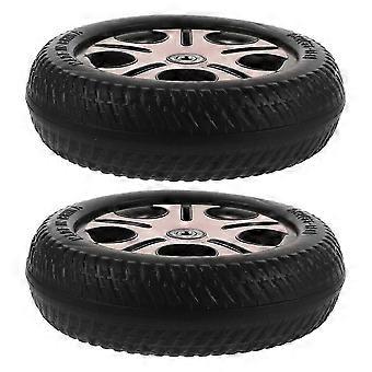2pcs Children's Tricycle Wheels Kid Bicycle Rear Axle Wheel Easy Installation Scooter Wheels Wear-Resistant Non-Skid Replacement Wheels 0.8cm Hole Dia