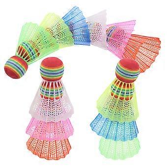 12pcs Indoor And Outdoor Kids Badminton Shuttlecocks For Training And Exercising Multi-Use Colored Sports Shuttlecocks Training Badminton