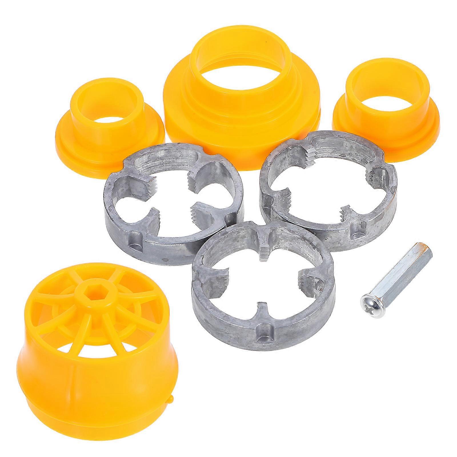 PVC Thread Maker Electric Pipe Threader Kit for Plumbing with 3Sets Compatibility