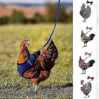 1 Set Chicken Harness With Leash Breathable Adjustable Chicken Duck Poultry Vest For Backyard