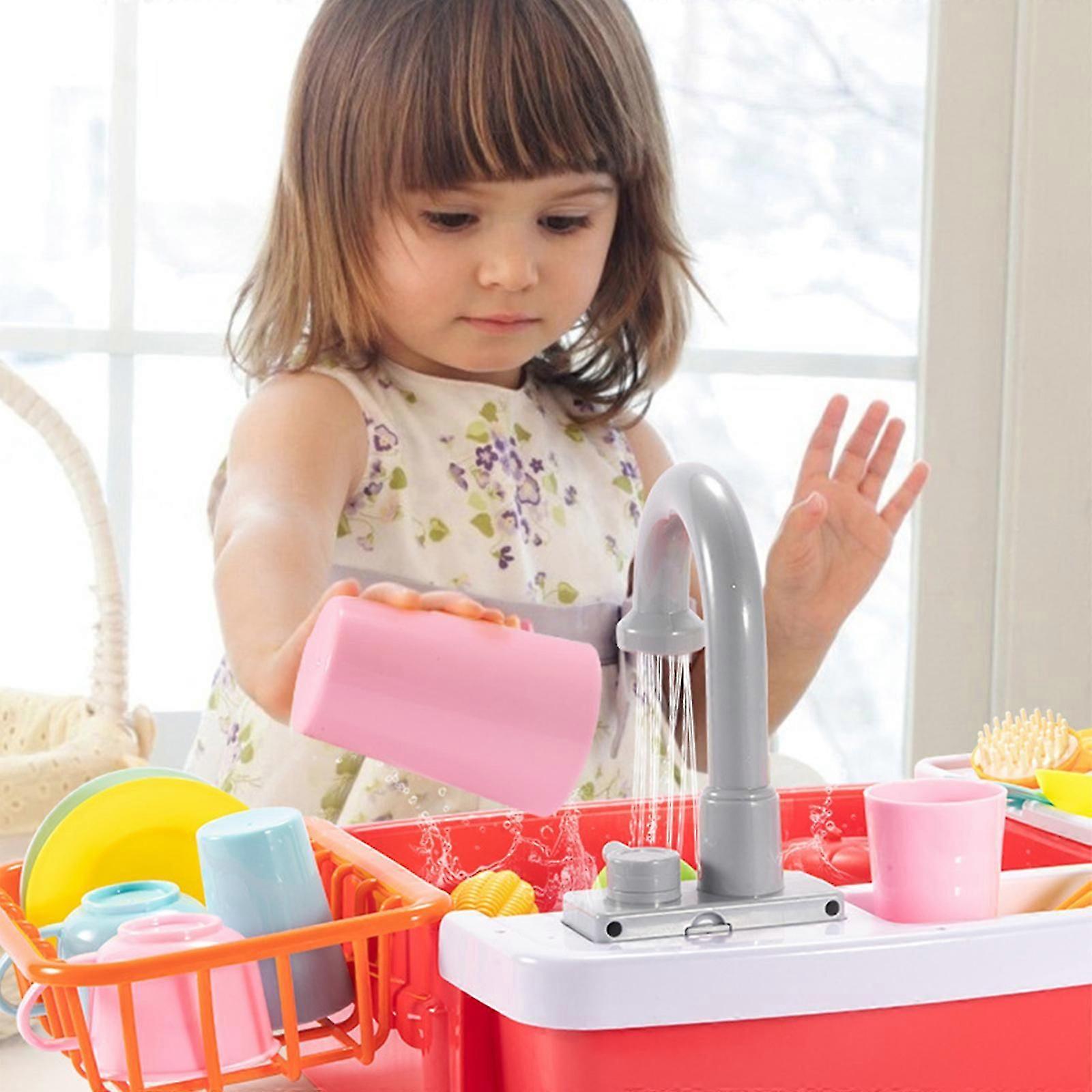 Simulation Circulating Water Electric Wash Educational Kitchen Toy