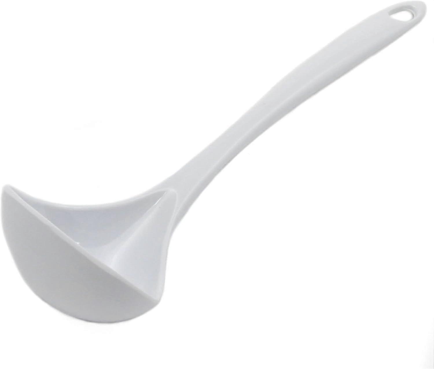 Basic Melamine Cooking Ladle, 10.5 Inch, White
