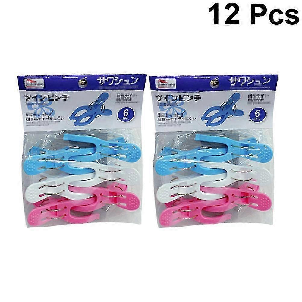 Large Clothes Clips Multi-Purpose Quilt Clips compatible with Fastening Things 12Pcs