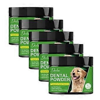 1/2/3/4/5pcs Dog Teeth Cleaning Powder, Dog Dental Powder and Cats Breath Freshener, Plaque Off Pet Tooth CleaningBad Breath & Tartar Remover for Dogs