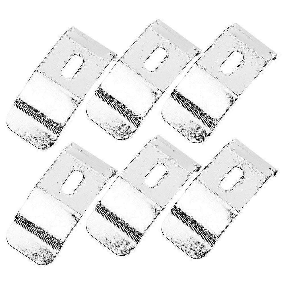 6pcs Louver Blinds Brackets, Vertical Blind Mount Replacement Clips, Curtain Installation Support