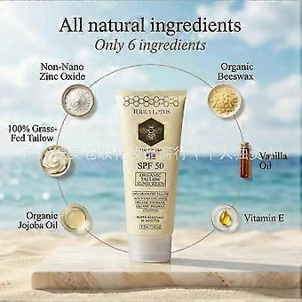 Tallow Sunscreen 148ml Lightweight Moisturizing Face Body Cream for Outdoor Use