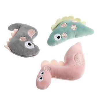 Plush Cat Toy Catnip Grinding for Pet Use 3Pcs Assorted Color Chewing Toys