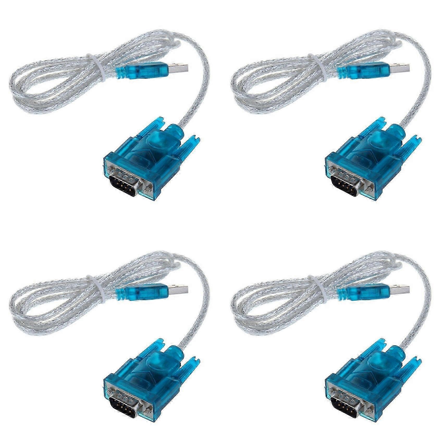 4X DB9 Computer Data Cable DB9 9 Pin VGA Female Cable USB to R232 Interface Data Cable