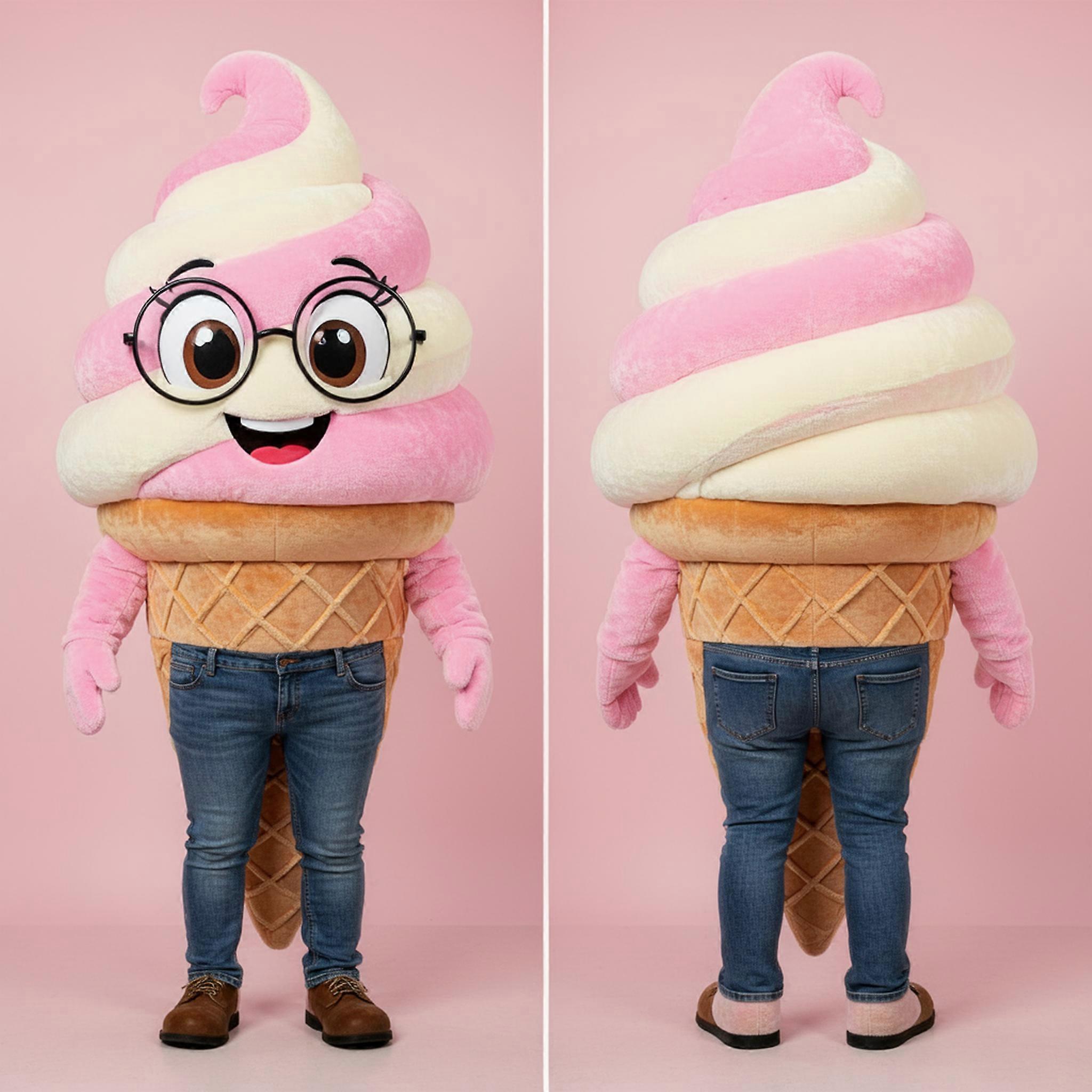 MASTICOT Pastel Pink Playful Ice Mascot