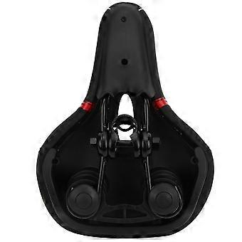 Bicycle Saddle Seat  Big Bum Soft Silicone Mountain Bike Cycling Cushion with Suspension BallRed Hollw Type