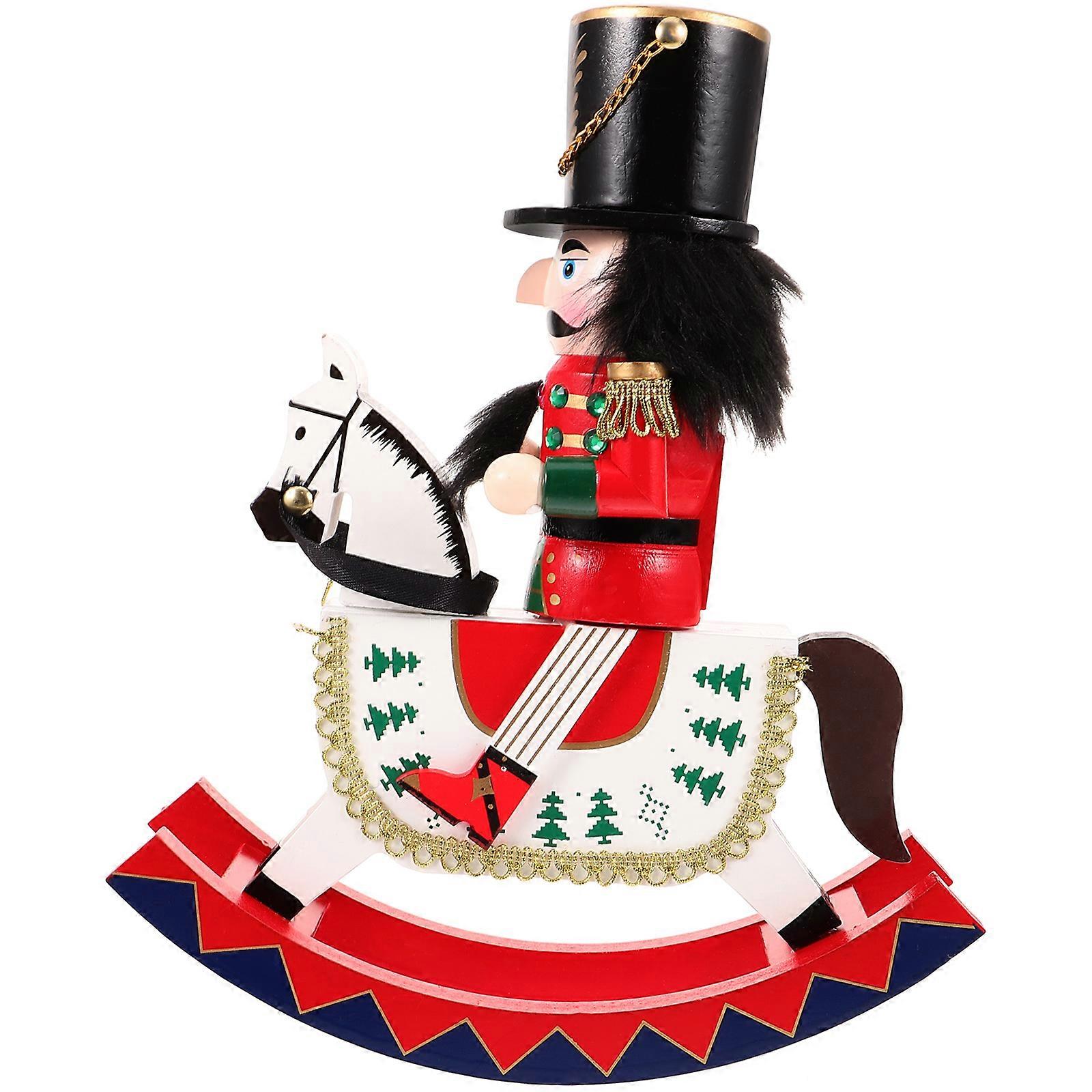 Wooden Nutcracker Christmas Nutcracker Decoration for Home Use