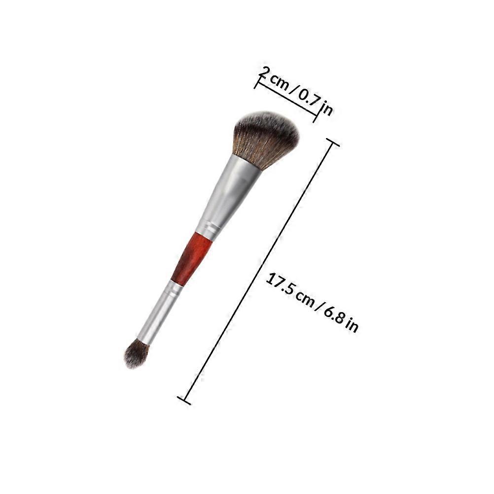 Double-Head Cosmetic Brush for Precise Eyeshadow Use 3Pcs Assorted Colors