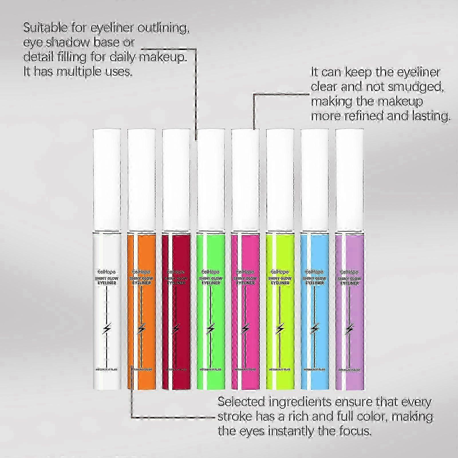 Purple Fluorescent Liquid Eyeliner LongLasting, Moisturizing, Smooth Application
