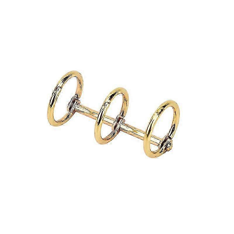 1X Metal Notebook Loose Leaf Binder Binder Ring Snap Album Split Hinged Keyring